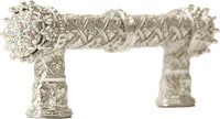 Crowning Glory Queen Elizabeth Carpe Diem 6328-24CAB Platinum Queen Elizabeth 3'' cc pull w/ Swarovski Crystals 6328-24CAB