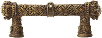 Crowning Glory Queen Elizabeth Carpe Diem 6328-3C Antique Brass Queen Elizabeth 3'' cc pull w/ Swarovski Crystals 6328-3C