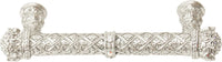 Crowning Glory Queen Elizabeth Carpe Diem 6329-24CAB Platinum Queen Elizabeth 4'' cc pull w/ Swarovski Crystals 6329-24CAB