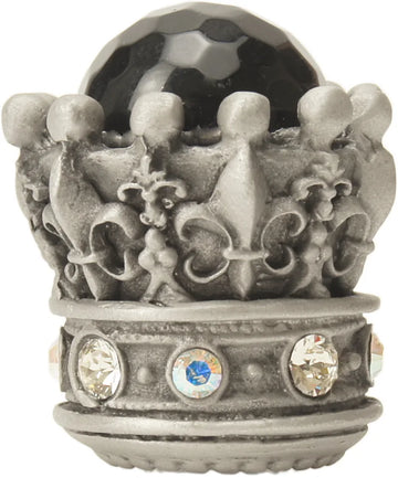 Crowning Glory Queen Penelope Satin large knob w/ Swarovski Crystals & semi‐precious stones 6505-11CABOX
