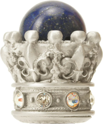 Crowning Glory Queen Penelope Chrysalis large knob w/ Swarovski Crystals & semi‐precious stones 6505-23CABLAP