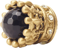 Crowning Glory Queen Penelope Carpe Diem 6505-27COX Soft Gold Queen Penelope large knob w/ Swarovski Crystals & semi‐precious stones 6505-27COX