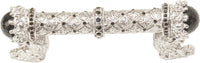 Crowning Glory Queen Penelope  Platinum 3'' cc pull w/ Swarovski Crystals & semi‐precious stones 6520-24JOX