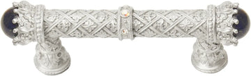 Crowning Glory Queen Penelope Chrysalis 3'' cc pull w/ Swarovski Crystals & semi‐precious stones 6528-23CABLAP