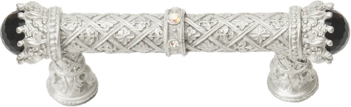 Crowning Glory Queen Penelope Chrysalis 3'' cc pull w/ Swarovski Crystals & semi‐precious stones 6528-23CABOX
