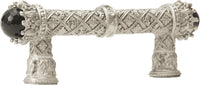 Crowning Glory Queen Penelope Carpe Diem 6528-23CABOX Chrysalis Queen Penelope 3'' cc pull w/ Swarovski Crystals & semi‐precious stones 6528-23CABOX