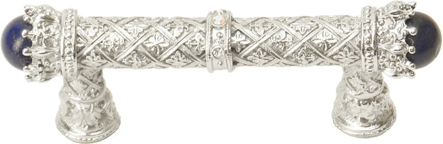 Crowning Glory Queen Penelope Platinum 3'' cc pull w/ Swarovski Crystals & semi‐precious stones 6528-24CLAP