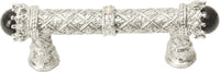 Crowning Glory Queen Penelope Platinum 3'' cc pull w/ Swarovski Crystals & semi‐precious stones 6528-24COX