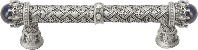 Crowning Glory Queen Penelope Satin 4'' cc pull w/ Swarovski Crystals & semi‐precious stones 6529-11.CABLAP