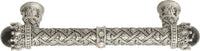 Crowning Glory Queen Penelope Carpe Diem 6529-11.CABOX Satin Queen Penelope 4'' cc pull w/ Swarovski Crystals & semi‐precious stones 6529-11.CABOX