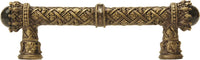 Crowning Glory Queen Penelope Carpe Diem 6529-3COX Antique Brass Queen Penelope 4'' cc pull w/ Swarovski Crystals & semi‐precious stones 6529-3COX