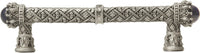 Crowning Glory Queen Penelope Carpe Diem 6530-11.CABLAP Satin Queen Penelope 5'' cc pull w/ Swarovski Crystals & semi‐precious stones 6530-11.CABLAP