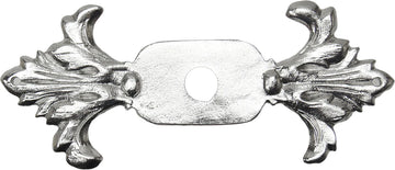 Acanthus large escutcheon Renaissance style in Platinum. 680-24