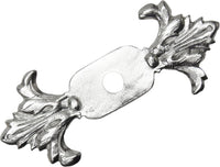 Acanthus large escutcheon Renaissance style in Platinum. 680-24