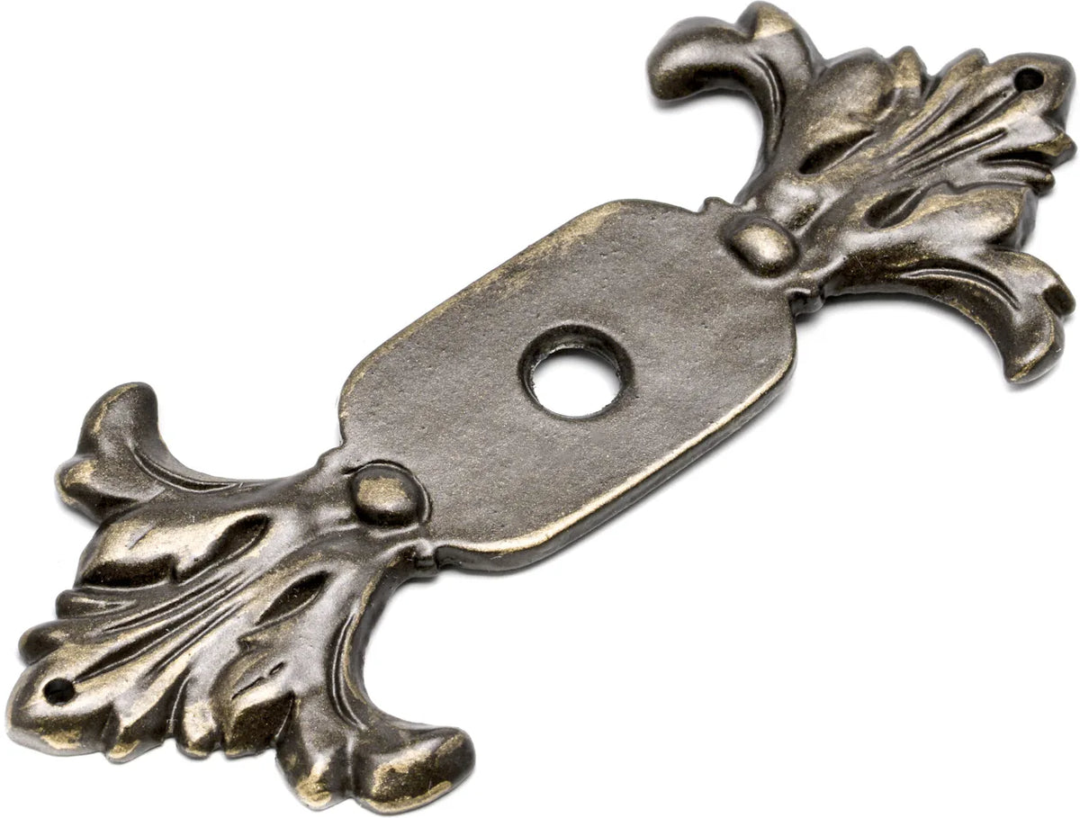 Acanthus large escutcheon Renaissance style in Antique Brass. 680-3