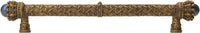 Crowning Glory King George Carpe Diem 6914-3LAP Antique Brass King George 9'' cc pull w/semi‐precious stones 6914-3LAP