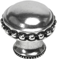 Classic/Beaded Classic large round knob w/ beaded rim 708B-9