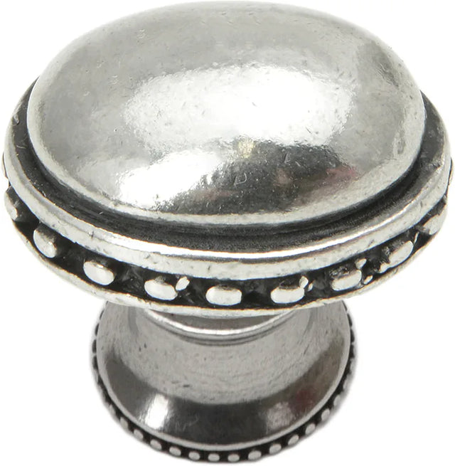 Classic/Beaded Classic large oval knob w/ beaded rim 713B-9