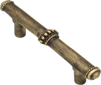 Classic/Beaded Classic 3'' cc pull w/ beaded treatment on center and ends 720-3