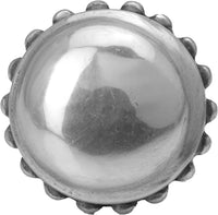 Classic/Beaded Classic large round knob w/ beaded rim and beaded treatment on bottom 728-9