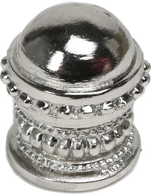 Classic/Beaded Classic medium round knob w/ beaded rim and beaded treatment on bottom 729-9