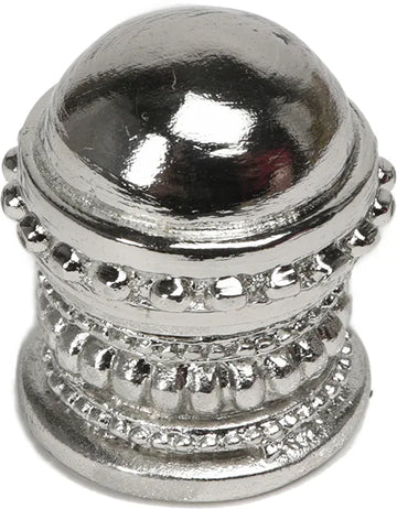 Classic/Beaded Classic medium round knob with beaded rim and beaded treatment on bottom 729