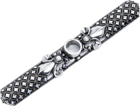 Versailles 7623-9CAB Chalice large rectangular escutcheon Fleur De Lys w/ Swarovski Crystals 7623-9CAB