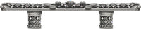 Versailles 3'' cc small pull Fleur De Lys with Swarovski Crystals and decorative column feet 7633