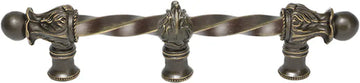 Acanthus 6'' cc with 3/8'' twist bar Romanesque style with center brace 780-3