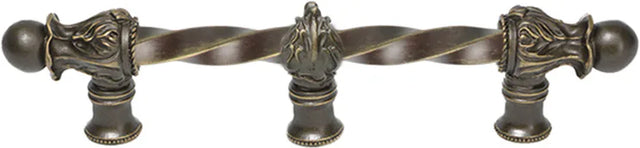 Acanthus 6'' cc with 3/8'' twist bar Romanesque style with center brace 780-3