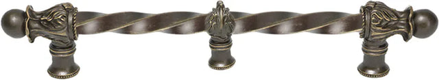 Acanthus 9'' cc with 3/8'' twist bar Romanesque style with center brace 781-3
