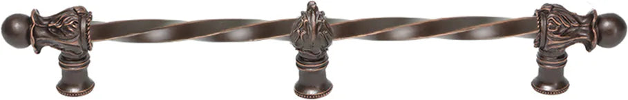Acanthus 12'' cc with 3/8'' twist bar Romanesque style with center brace 782-22