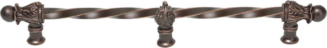 Acanthus 18'' cc with 3/8'' twist bar Romanesque style with center brace 783-22
