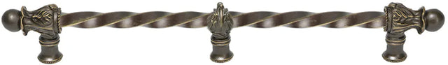 Acanthus 18'' cc with 3/8'' twist bar Romanesque style with center brace 783-3