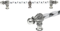 Acanthus 18'' cc with 3/8'' twist bar Romanesque style with center brace 783-9