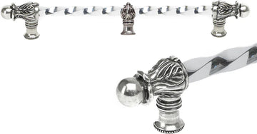 Acanthus 18'' cc with 3/8'' twist bar Romanesque style with center brace 783-9