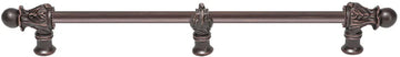 Acanthus 18'' cc with 1/2'' round smooth bar Romanesque style with center brace 783S-22