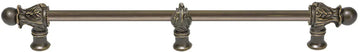 Acanthus 18'' cc with 1/2'' round smooth bar Romanesque style with center brace 783S-3