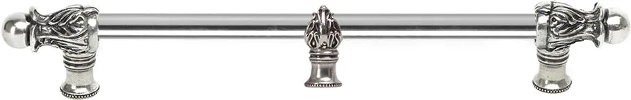 Acanthus 18'' cc with 1/2'' round smooth bar Romanesque style with center brace 783S-9