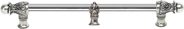 Acanthus 18'' cc with 1/2'' round smooth bar Romanesque style with center brace 783S-9