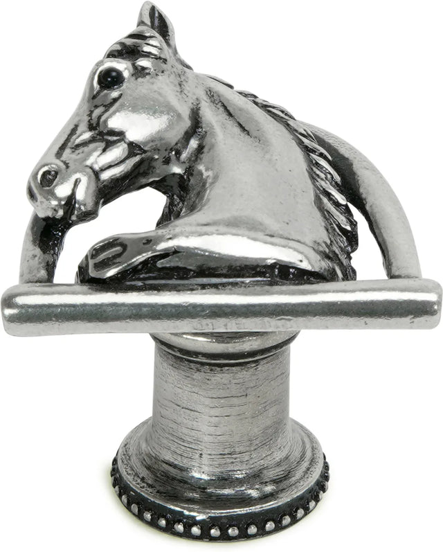 Americana horse in stirrup with strap knob left in finish Chalice 8002-9