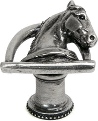 Americana horse in stirrup with strap knob right in finish Chalice 8003-9