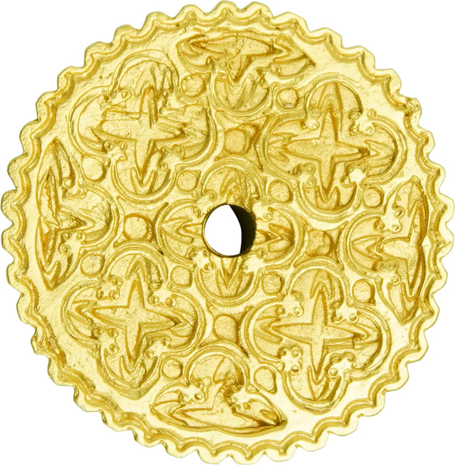 Americana round tularosa escutcheon in finish Satin Gold 8005-8