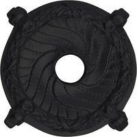 Americana round escutcheon with corbels in finish Jet 8006-2