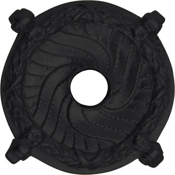 Americana round escutcheon with corbels in finish Jet 8006-2