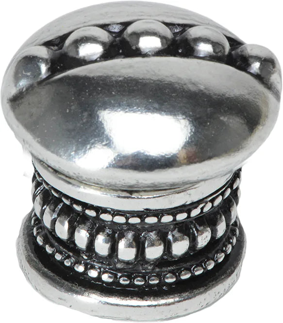 Classic/Beaded Beaded round knob w/ beaded center and beaded treatment on bottom 801-9