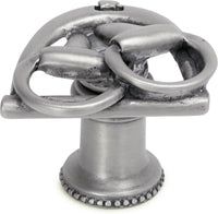 Americana bits in stirrup knob left in finish Satin 8013-11