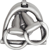 Americana bits in stirrup knob left in finish Satin 8013-11