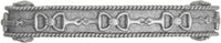Americana bits 4'' cc pull in finish Jet 8021-2