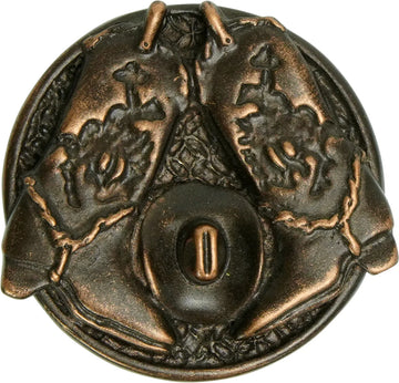 Americana classic boots with cowboy hat knob in finish 8071